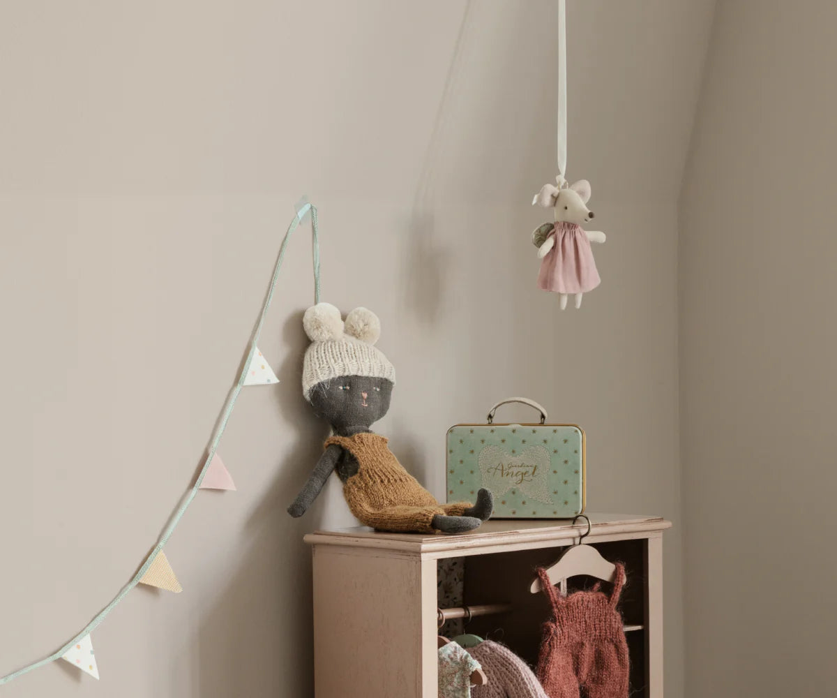 Angel Mouse in Suitcase