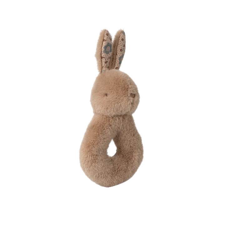 Rabbit Rattle Set | Cream Peach