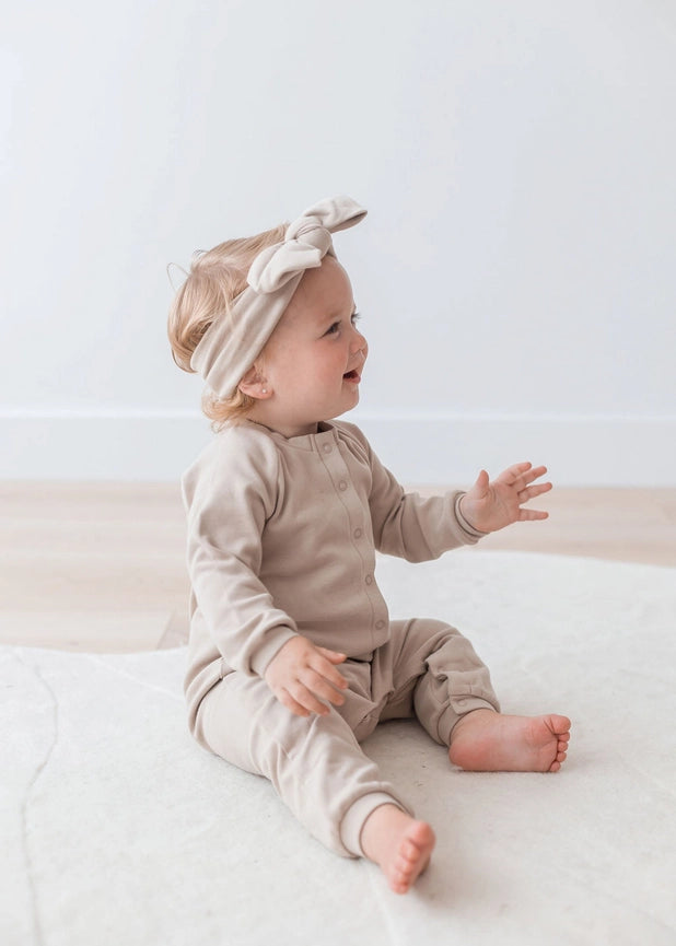 Brushed Playsuit | Oat