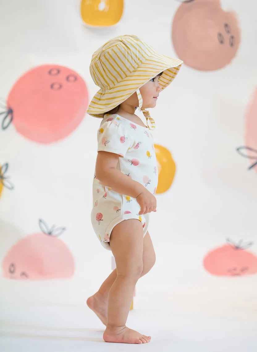 Stripes Away Bucket Hat | Marigold