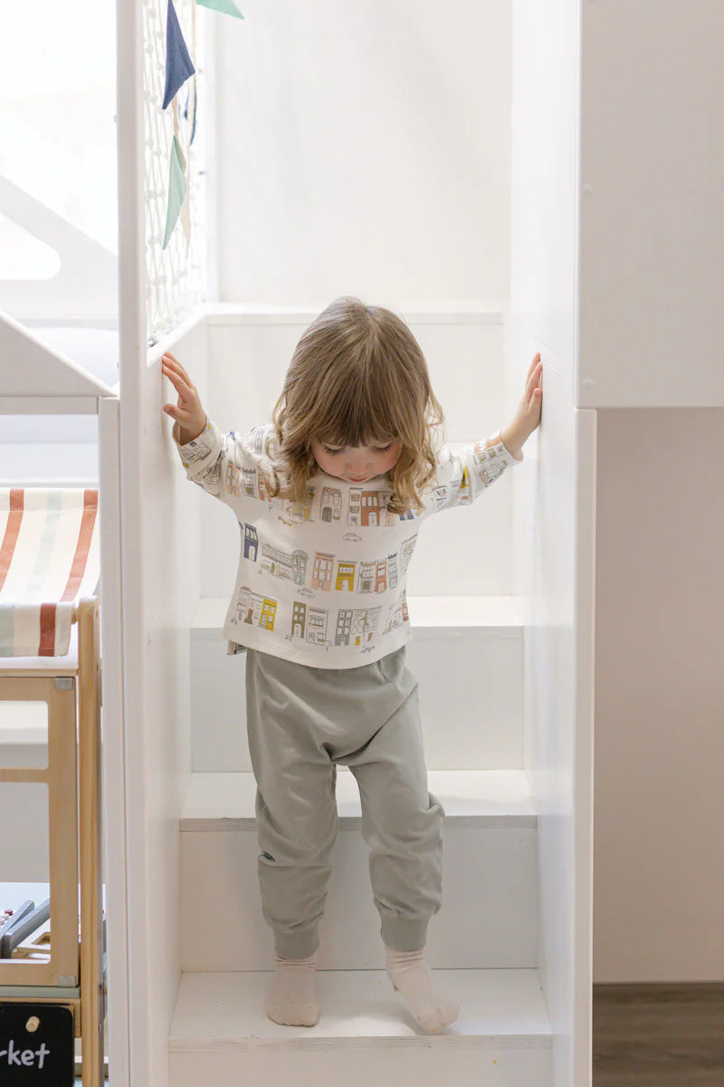 French Terry Harem Pant | Soft Sea