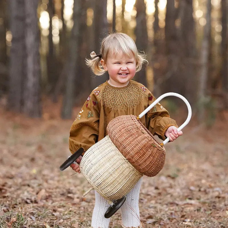 Wicker Mushroom Trolley