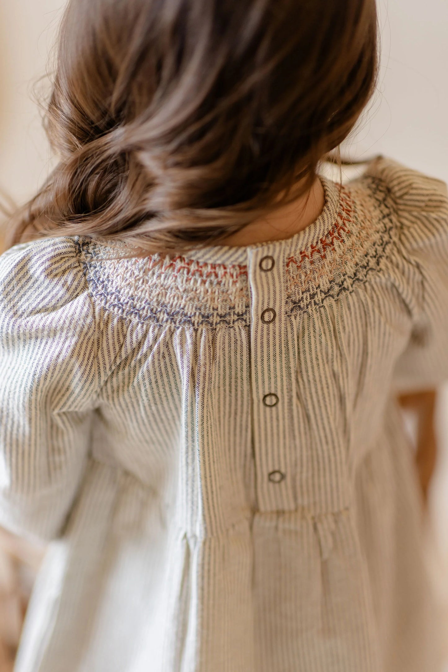 Railroad Smocked Dress