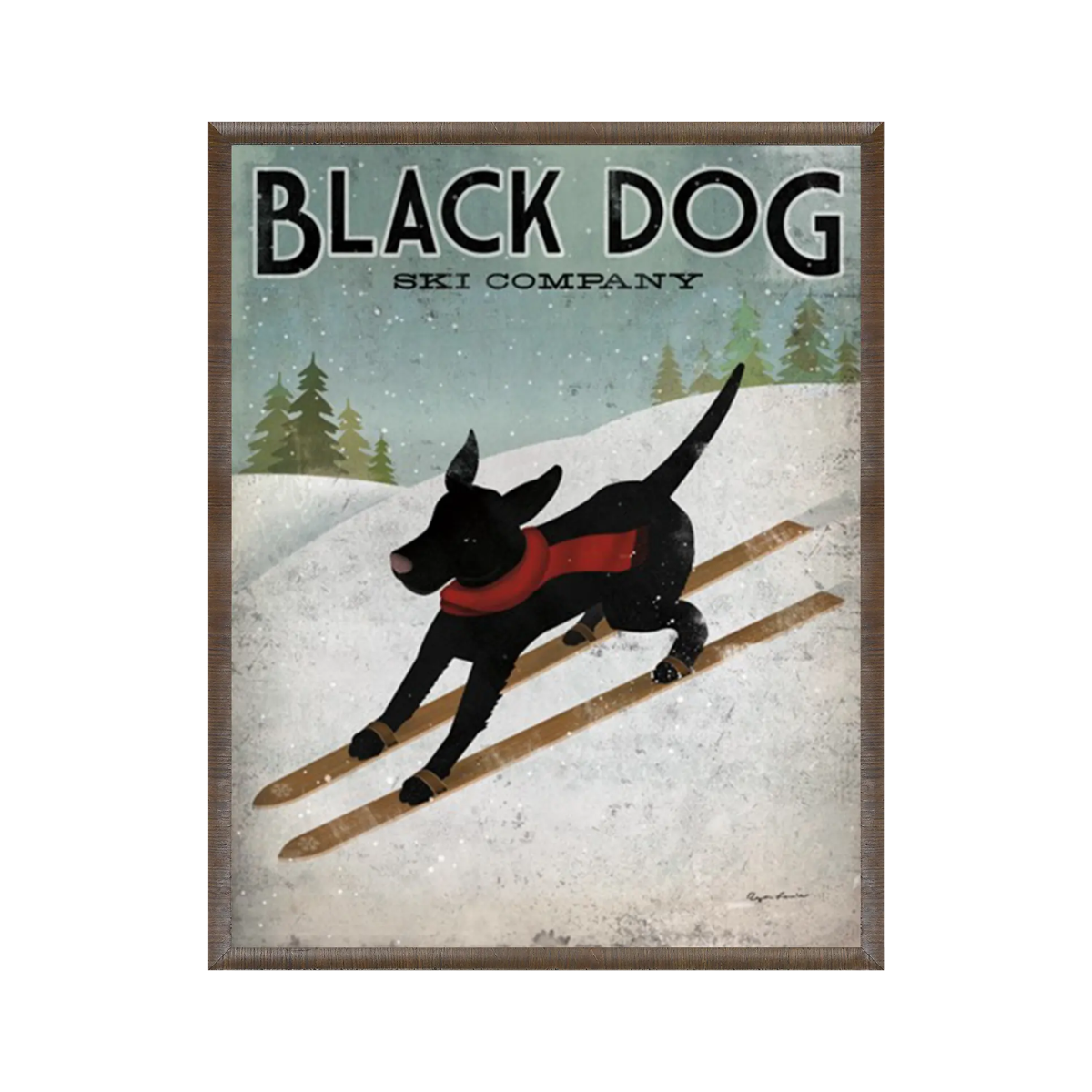 Black Dog Ski Company Artwork