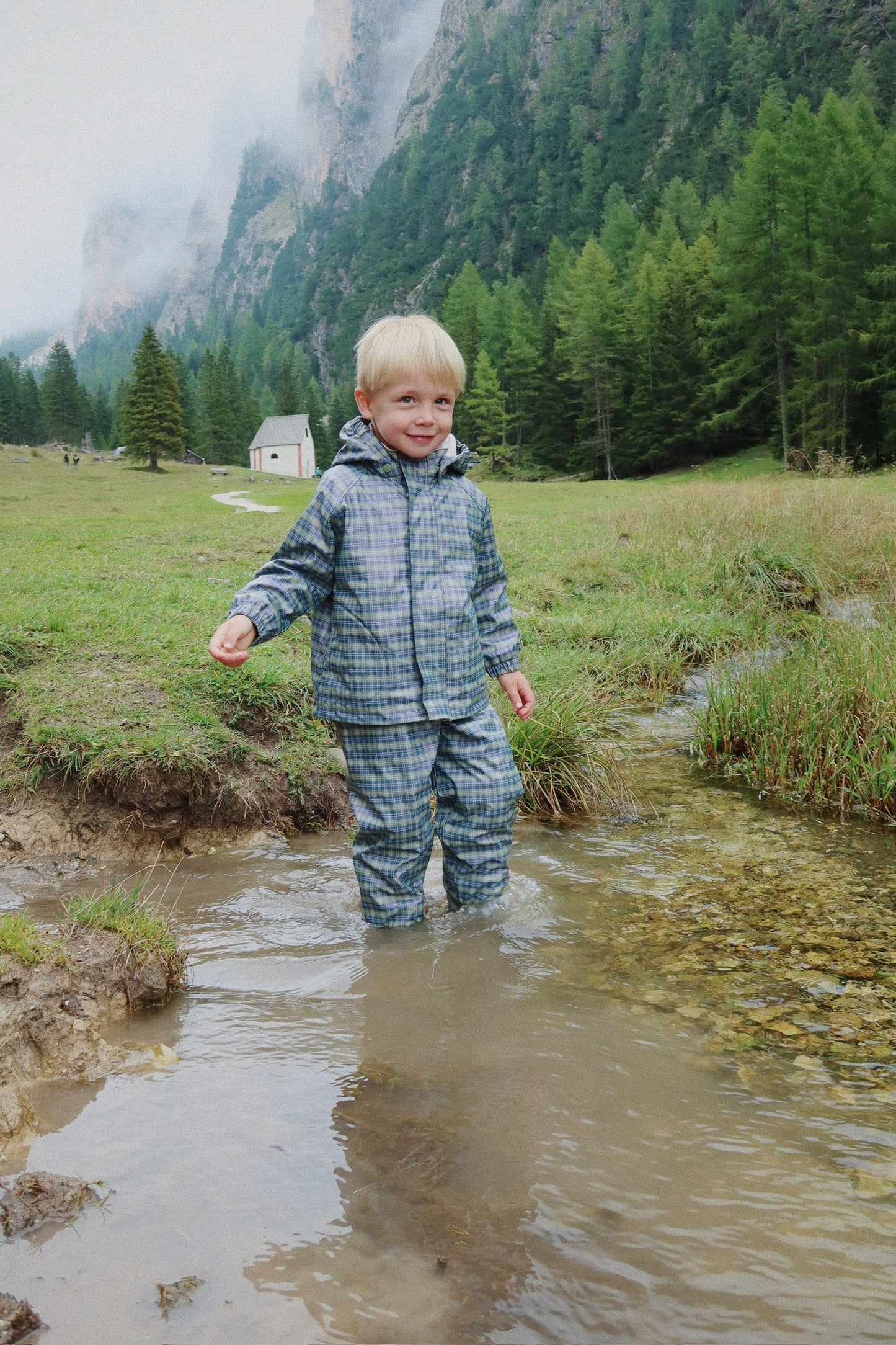 Rainy Palme Set | Laurel Blue Check