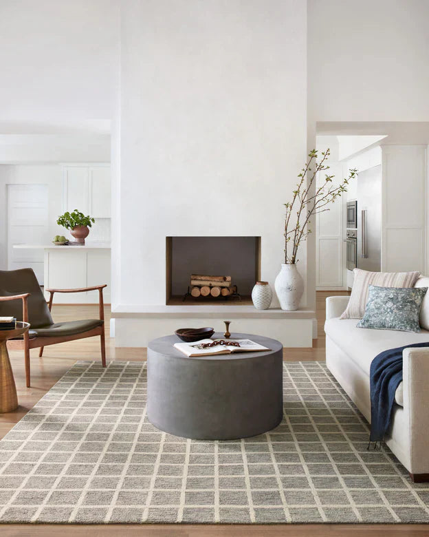 Polly Rug | Slate & Ivory