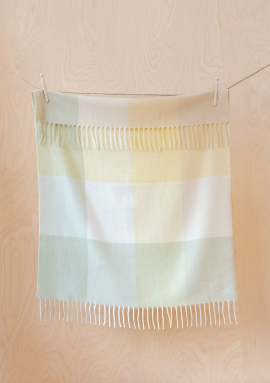 Lambswool Baby Blanket | Block Check